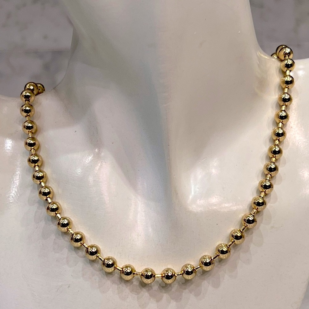 RJ Graziano Gold Ball Bead Necklace - Picture 2 of 9